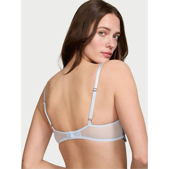 Victoria's Secret Nwt Dream Angels Blue Unlined Uplift w/ Sling Bra 40C - Picture 3 of 10